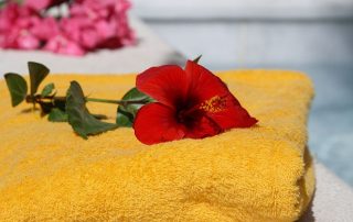 56977967cca2fdaa15977ab0-large Antinea Hotel - Junior Suite - Towels & Flowers